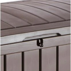 Keter - Glenwood 101 Gallon Deck Box, Brown -Equipment Pools Glenwood 101 Gallon Deck Box Brown 8