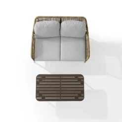 Crosley - Haven 2-Piece Outdoor Wicker Conversation Set -Equipment Pools Haven 2 Piece Outdoor Wicker Conversation Set 13