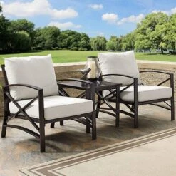 Kaplan 3Pc Outdoor Seating Set - Mist -Equipment Pools Kaplan 3 Pc Outdoor Seating Set 31