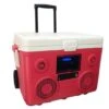 Sondpex - KoolMax 40 Quart Wheeled Cooler Bluetooth Audio And Charging Station - Red
