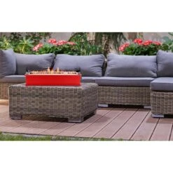 Ukiah - Loom X Blossom 28in Tabletop Fire Pit - Chili Pepper -Equipment Pools Loom X Blossom 28in Tabletop Fire Pit Chili Pepper 4