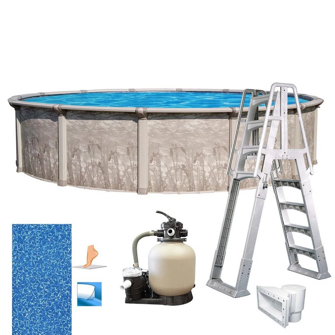 Marina 18' X 52" Round Above Ground Pool Package 6 Marina 18' X 52" Round Above Ground Pool Package - Image 6