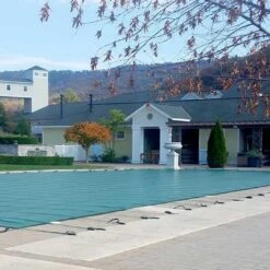 GLI - Original Mesh Safety Pool Cover 16x32 Ft Rectangle With Center Step -Equipment Pools Original Mesh Safety Pool Cover 16x32 ft Rectangle with Center Step 7
