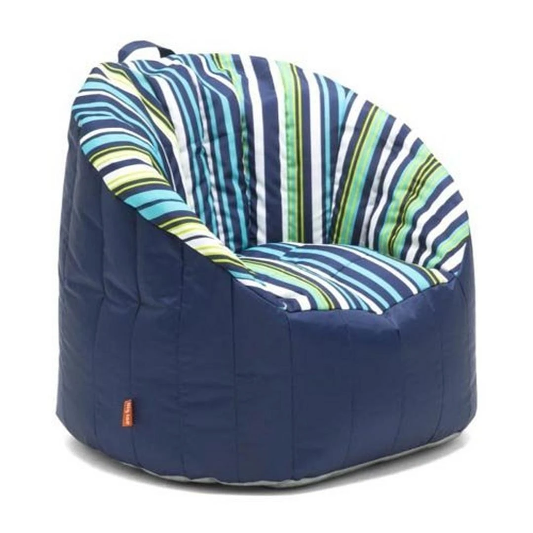 Big Joe - Outdoor Lumin Chair, Cozumel Stripe And Navy 16 Big Joe - Outdoor Lumin Chair, Cozumel Stripe And Navy - Image 16