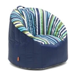 Big Joe - Outdoor Lumin Chair, Cozumel Stripe And Navy 18 Big Joe - Outdoor Lumin Chair, Cozumel Stripe And Navy -Equipment Pools Outdoor Lumin Chair Cozumel Stripe and Navy 2