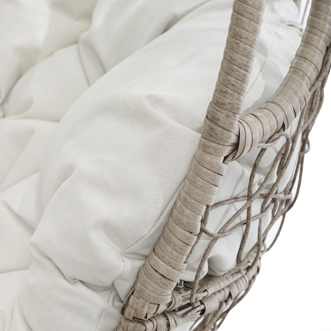 Crosley - Cleo Indoor/Outdoor Wicker Hanging Egg Chair 13 Crosley - Cleo Indoor/Outdoor Wicker Hanging Egg Chair - Image 13