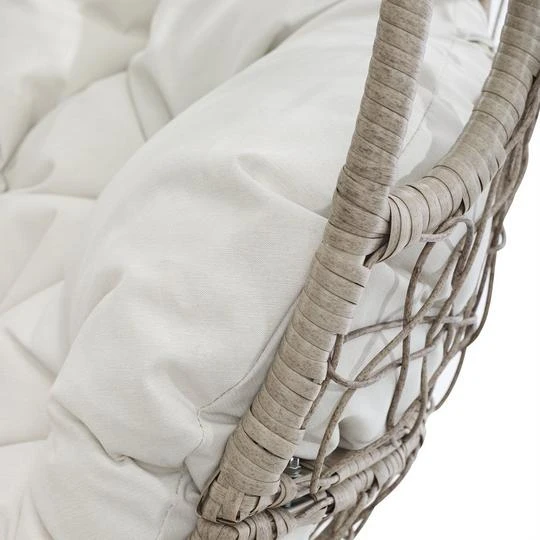 Crosley - Cleo Indoor/Outdoor Wicker Hanging Egg Chair 6 Crosley - Cleo Indoor/Outdoor Wicker Hanging Egg Chair - Image 6