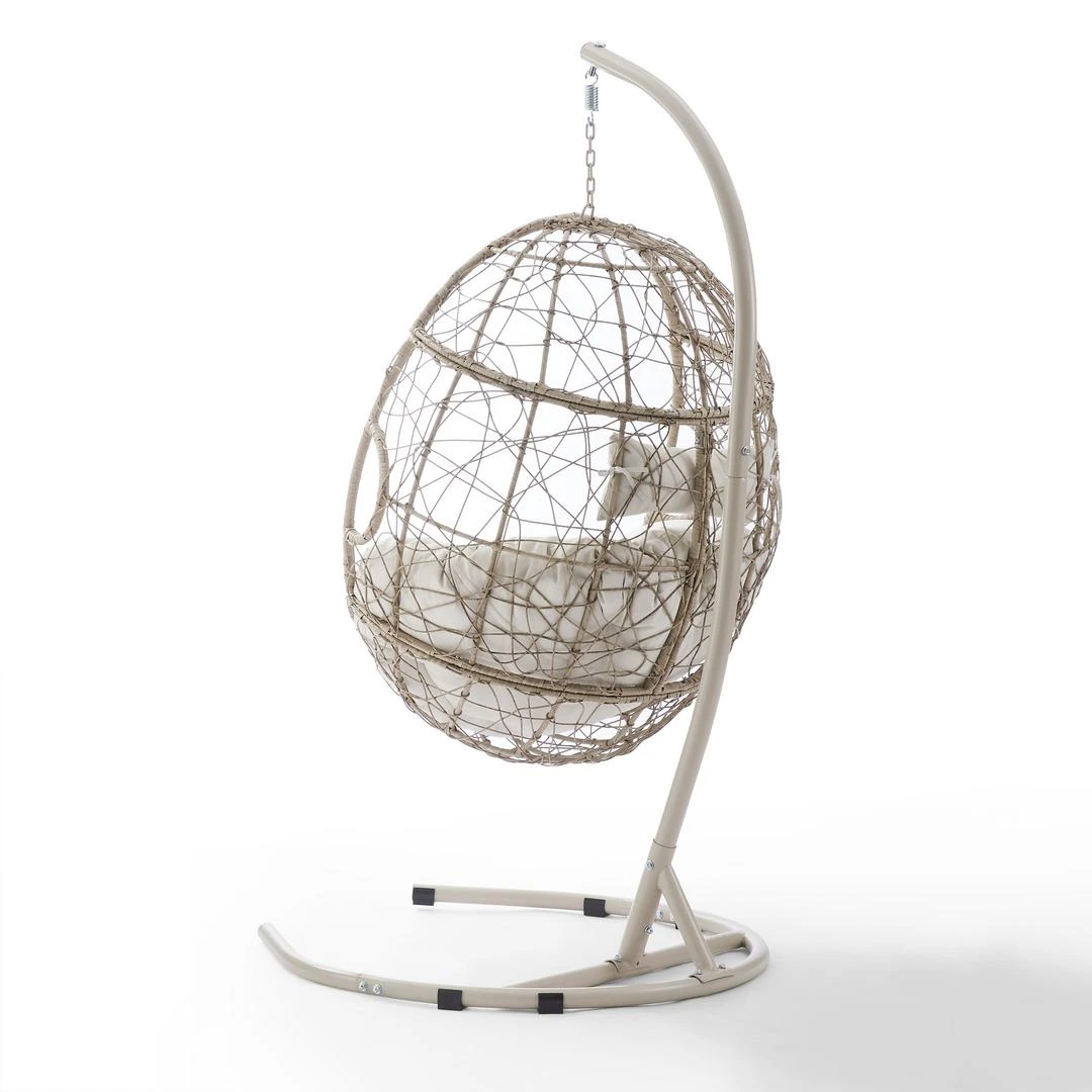 Crosley - Cleo Indoor/Outdoor Wicker Hanging Egg Chair 10 Crosley - Cleo Indoor/Outdoor Wicker Hanging Egg Chair - Image 10