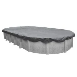 Midwest Canvas - 16' X 25' Oval Winter Pool Cover, 16 Year Warranty, Silver 16 Midwest Canvas - 16' X 25' Oval Winter Pool Cover, 16 Year Warranty, Silver -Equipment Pools Oval Winter Pool Cover 16 Year Warranty Silver 6