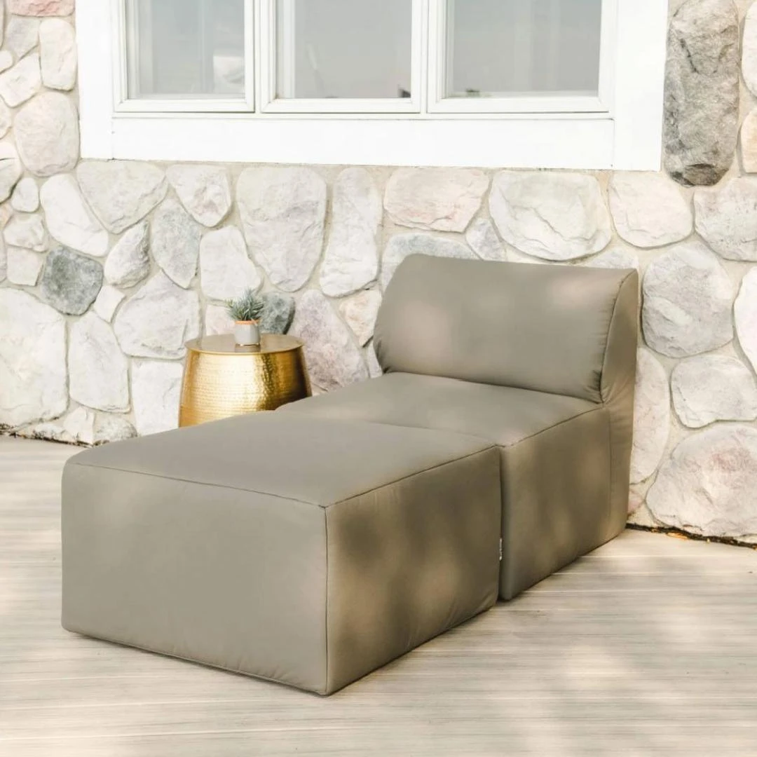 Big Joe - Patio 2-Piece Sectional Couch, Castor Gray 4 Big Joe - Patio 2-Piece Sectional Couch, Castor Gray - Image 4