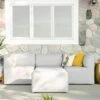 Big Joe - Patio 4-Piece Sectional Couch, Light Gray