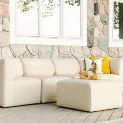 Big Joe - Patio 5-Piece Sectional Couch, Terra Bask 6 Big Joe - Patio 5-Piece Sectional Couch, Terra Bask -Equipment Pools Patio 5 Piece Sectional Couch Terra Bask 2