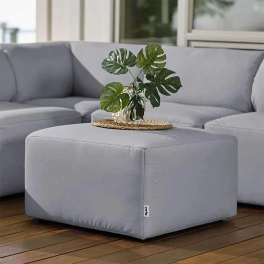 Big Joe - Patio Ottoman, Light Gray 1 Big Joe - Patio Ottoman, Light Gray