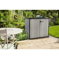 Keter - Patio Store Shed, Grey -Equipment Pools Patio Store Shed Grey 6