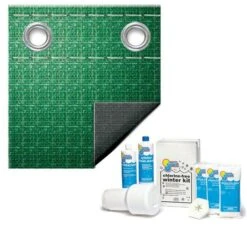 Polar Plus 12-Year 21' X 41' Oval Winter Pool Cover With Pool Closing Kit Up To 35,000 Gallons Bundle