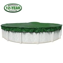 Polar Plus 16' X 32' Oval Winter Pool Cover With 50 Cover Clips