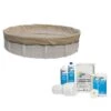 Polar Protector 20-Year 18' Round Winter Pool Cover With Pool Closing Kit Up To 15,000 Gallons Bundle