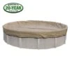 Polar Protector 21' X 41' Oval Winter Pool Cover With 55 Cover Clips