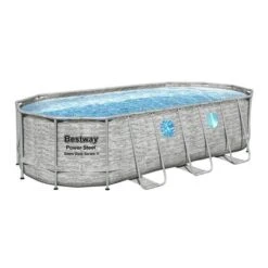 Bestway - Power Steel 18' X 9' X 48" Oval Above Ground Pool Set