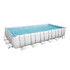 Bestway - Power Steel 24' X 12' X 52" Rectangle Above Ground Pool Set -Equipment Pools Power Steel 24 x 12 x 52 Rectangle Above Ground Pool Set 2