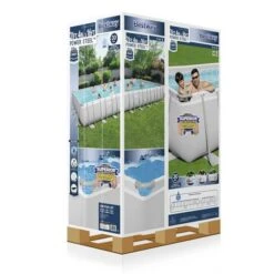 Bestway - Power Steel 31' X 16' Rectangle Above Ground Pool Set -Equipment Pools Power Steel 31 x 16 Rectangle Above Ground Pool Set 4