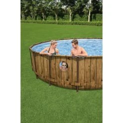 Bestway - Power Steel Swim Vista 18' Round Above Ground Pool Set -Equipment Pools Power Steel Swim Vista 18 Round Above Ground Pool Set 14