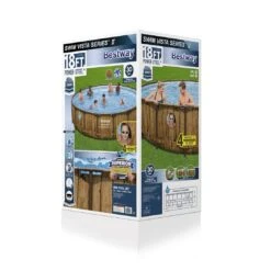 Bestway - Power Steel Swim Vista 18' Round Above Ground Pool Set -Equipment Pools Power Steel Swim Vista 18 Round Above Ground Pool Set 15