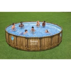 Bestway - Power Steel Swim Vista 18' Round Above Ground Pool Set -Equipment Pools Power Steel Swim Vista 18 Round Above Ground Pool Set 3