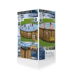Bestway - Power Steel Swim Vista 18' Round Above Ground Pool Set -Equipment Pools Power Steel Swim Vista 18 Round Above Ground Pool Set 6