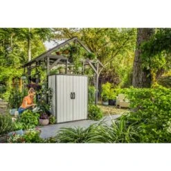 Keter - Premier Tall Shed, Grey -Equipment Pools Premier Tall Shed Grey 9