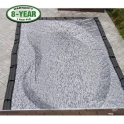Micro Mesh 30' X 50' Rectangle Winter Pool Cover, 8 Year Warranty