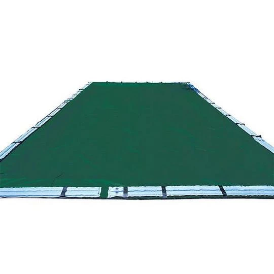 Midwest Canvas - 16' X 32' Rectangle Winter Pool Cover, 12 Year Warranty, Green 2 Midwest Canvas - 16' X 32' Rectangle Winter Pool Cover, 12 Year Warranty, Green - Image 2
