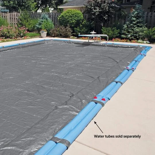 Midwest Canvas - Rectangle Winter Pool Cover, 16 Year Warranty, Silver 4 Midwest Canvas - Rectangle Winter Pool Cover, 16 Year Warranty, Silver - Image 4
