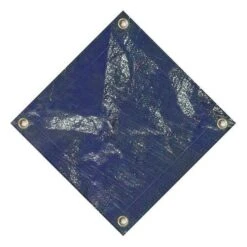 Midwest Canvas - 24' Round Winter Pool Cover, 10 Year Warranty, Blue