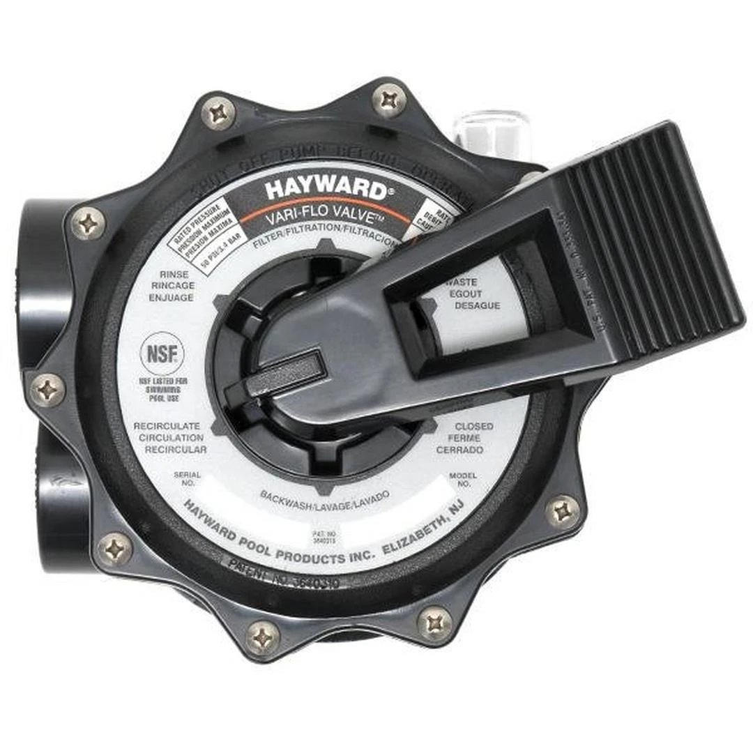 Hayward - SP071621 Multiport Vari-Flo Control 2" FIP Valve Top Mount, Black 7 Hayward - SP071621 Multiport Vari-Flo Control 2" FIP Valve Top Mount, Black - Image 7
