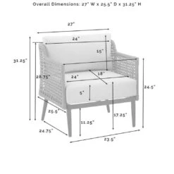Crosley - Southwick 5-Piece Outdoor Wicker Conversation Set With Fire Table -Equipment Pools Southwick 5 Piece Outdoor Wicker Conversation Set with Fire Table 18