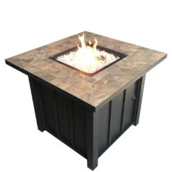 AZ Patio Heaters - Square Tile Propane Fire Pit, 40K BTU -Equipment Pools Square Tile Propane Fire Pit 40K BTU 3