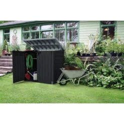 Keter - Store-It-Out Prime XL Storage Shed, Black -Equipment Pools Store It Out Prime XL Storage Shed Black 3