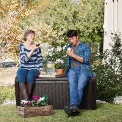 Keter - Sumatra Brown 135 Gallon Deck Box -Equipment Pools Sumatra Brown 135 Gallon Deck Box 10