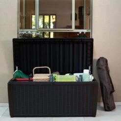 Keter - Sumatra Brown 135 Gallon Deck Box -Equipment Pools Sumatra Brown 135 Gallon Deck Box 3