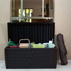 Keter - Sumatra Brown 135 Gallon Deck Box -Equipment Pools Sumatra Brown 135 Gallon Deck Box 9