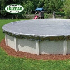 Super Polar Plus 24' Round Winter Pool Cover With 40 Cover Clips