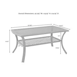 Crosley - Tribeca 8-Piece Outdoor Wicker Conversation Set, Driftwood -Equipment Pools Tribeca 8 Piece Outdoor Wicker Conversation Set Driftwood 7