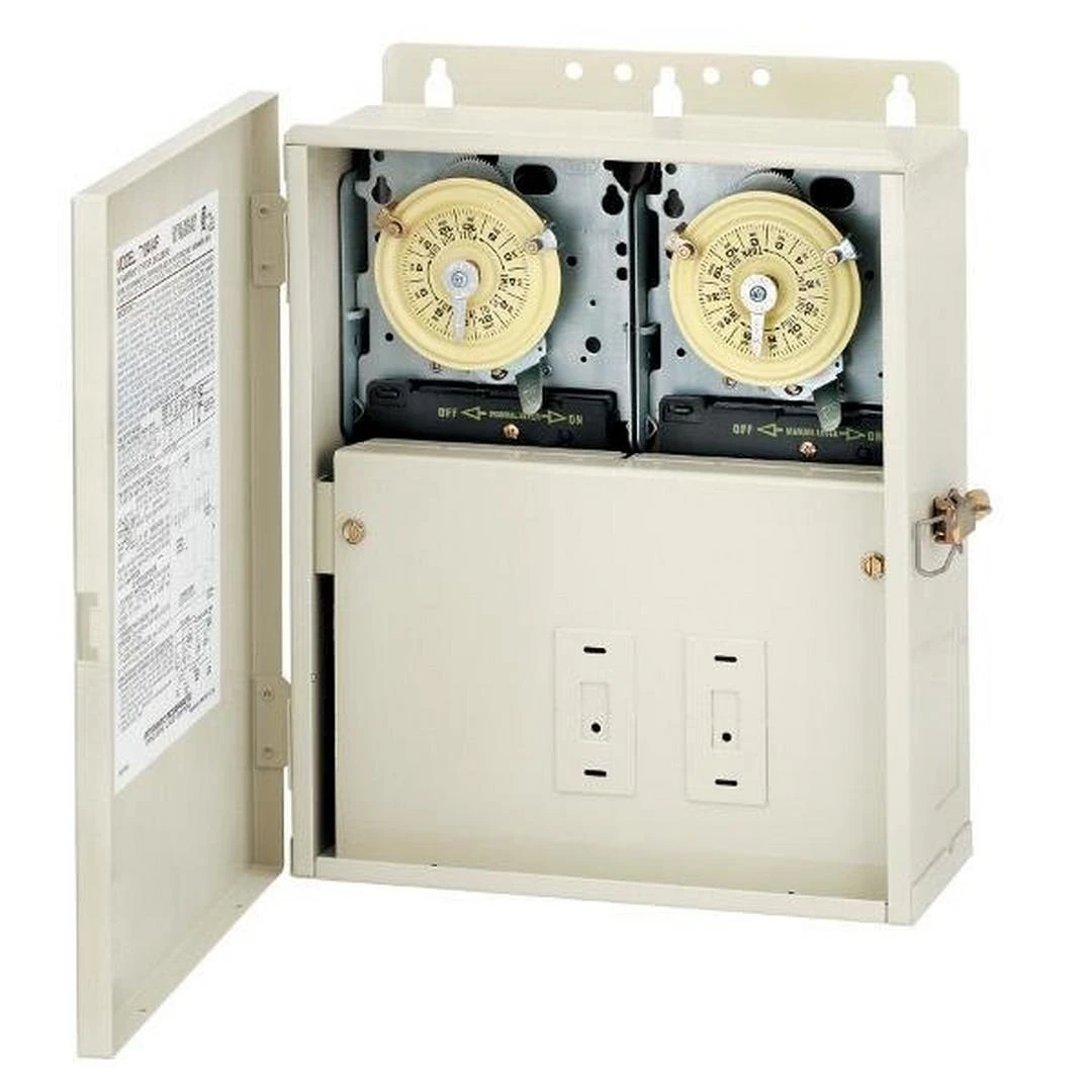 Intermatic - Two 220 Time Clocks In Raintight Box 2 Intermatic - Two 220 Time Clocks In Raintight Box - Image 2