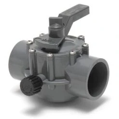 Jandy - Gray Two Port Valve 1 1/2in.-2in. Positive Seal -Equipment Pools Two Way Standard Grey Valves 2
