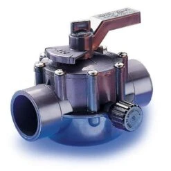 Jandy - Gray Two Port Valve 1 1/2in.-2in. Positive Seal -Equipment Pools Two Way Standard Grey Valves 4