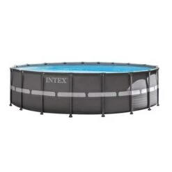 Intex - Ultra Frame 18' X 52" Round Metal Frame Above Ground Pool Package