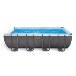 Intex - Ultra Frame 9' X 18' Rectangle Metal Frame Above Ground Pool Package -Equipment Pools Ultra Frame 9 x 18 Rectangle Metal Frame Above Ground Pool Package 3