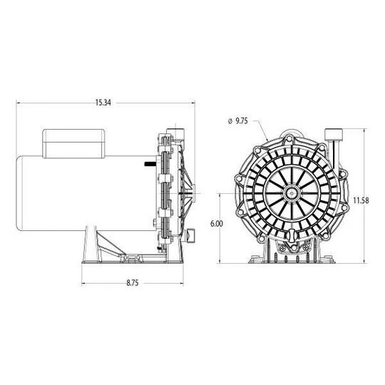 Waterway - Universal Replacement Pressure Side Pool Cleaner Booster Pump 5 Waterway - Universal Replacement Pressure Side Pool Cleaner Booster Pump - Image 5