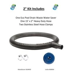Eco Pool Drain - Waste Water Saver 2" Hose Kit -Equipment Pools Waste Water Saver 2 Hose Kit 2